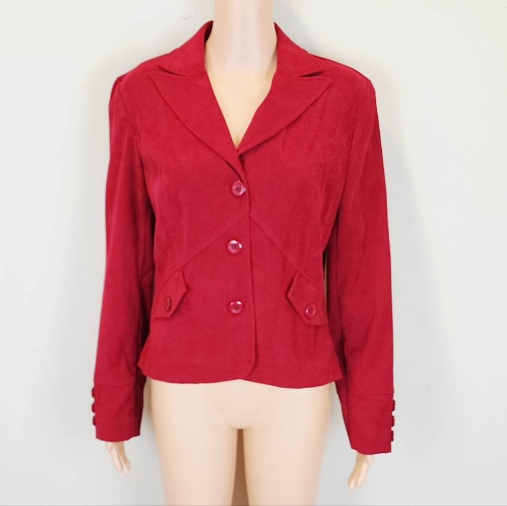 Requirements Gal Friday Long Sleeve Sangria Jacket